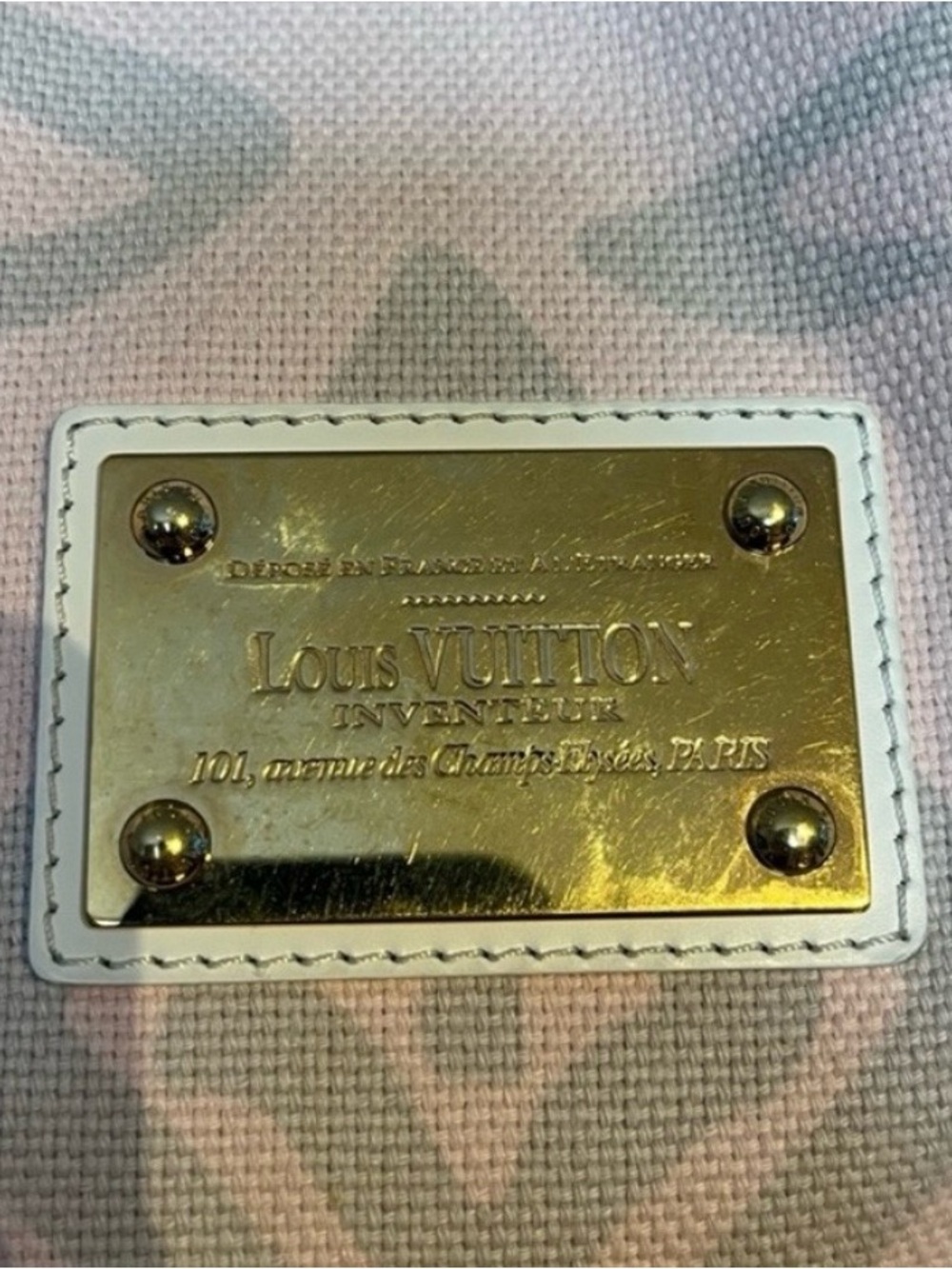 Louis Vuitton Pink Canvas Tahitienne Cabas Pm bag 💯authenticated - Picture 4 of 13